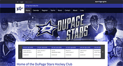 Desktop Screenshot of dupagestarshockey.com