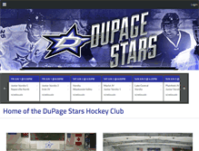 Tablet Screenshot of dupagestarshockey.com